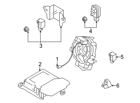 Toyota SU003-11717 Computer Assembly, Air Bag SU003-11717 Toyota Computer Assembly, Air Bag