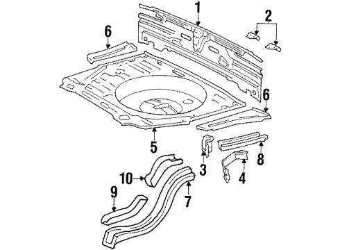 58307-14571 Toyota Panel Below Gate