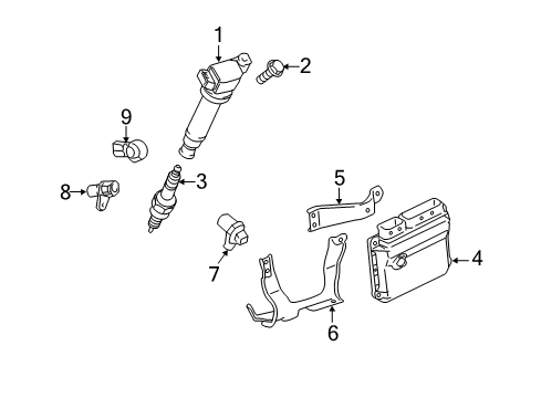 89661-08462 Toyota Computer, Engine Control