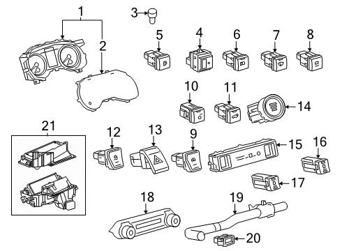 83800-4AB61 Toyota Meter Assembly, Combination