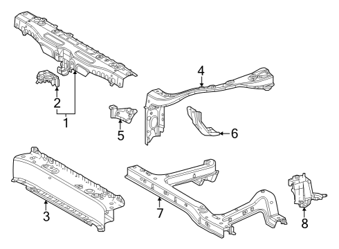 53238-42020 Toyota Bracket, Hood Bumper Mounting