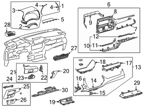 Toyota 55044-0E050-C2 Panel Sub-Assembly, Instrument Panel Finish 55044-0E050-C2 Toyota Panel Sub-Assembly, Instrument Panel Finish