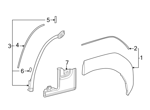 75879-42060 Toyota Edge Molding Retainer
