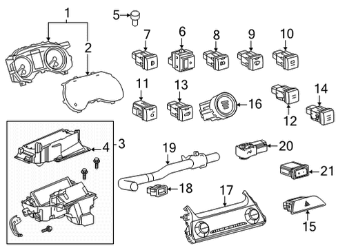 Toyota 83800-4DK91 Meter Assembly, Combination 83800-4DK91 Toyota Meter Assembly, Combination