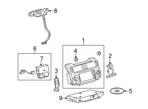 86840-35019 Toyota Computer, Navigation