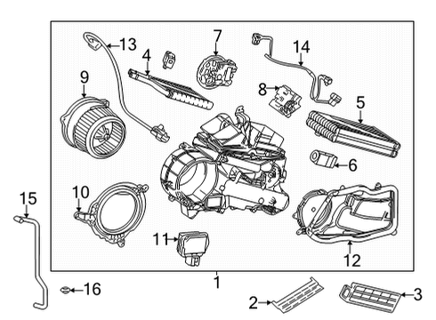87030-08290 Toyota Blower Assembly, Air Conditioner