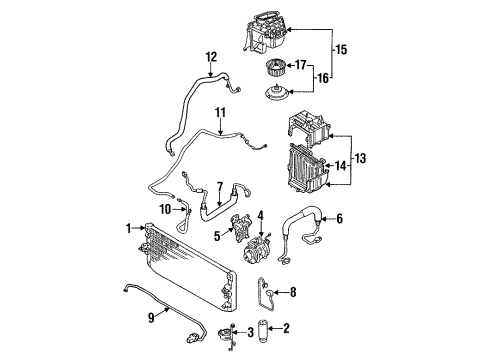88450-12091 Toyota Condenser Assembly