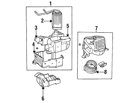 87150-0W010 Toyota Heater Assembly