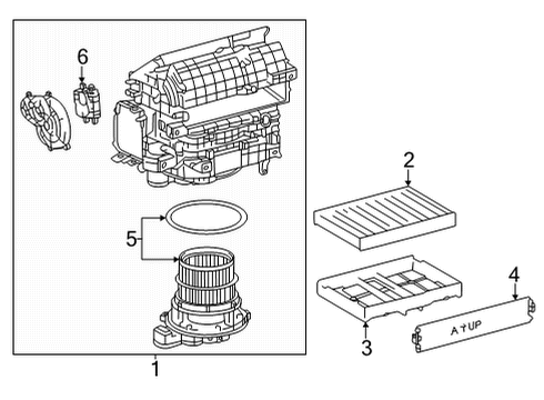 Toyota 87103-50190 Motor Sub-Assembly, Blower 87103-50190 Toyota Motor Sub-Assembly, Blower