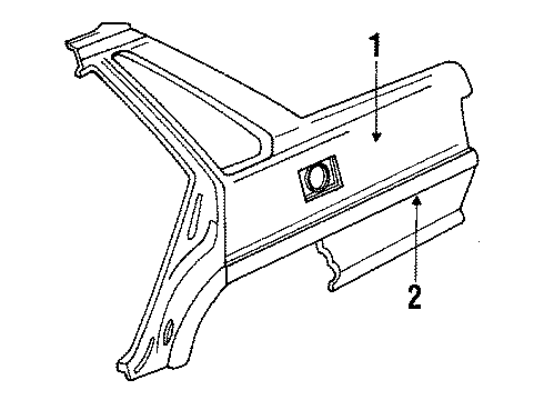 61602-32941 Toyota Quarter Panel, Driver Side