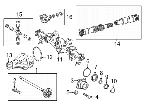 41101-0C030 Toyota Carrier Sub-Assembly, Differential, Rear