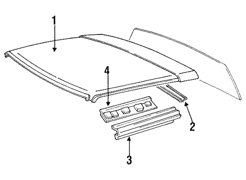 61211-14902 Toyota Side Rail, Outer Passenger Side