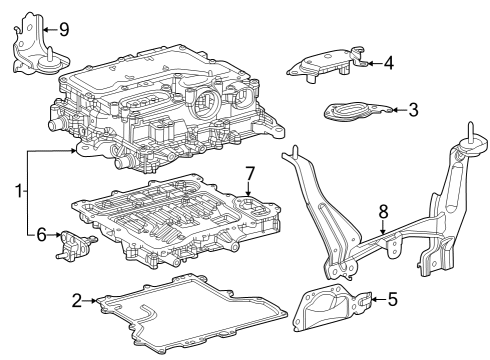 89980-0C030 Toyota Computer Assembly, Hybrid Vehicle Control