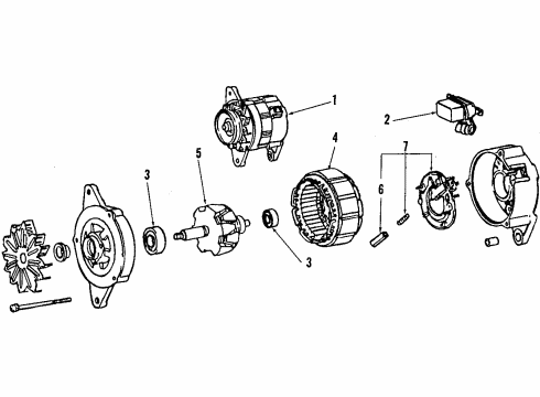 27020-35050-84 Toyota Alternator