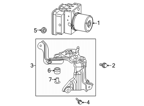 44050-48J90 Toyota Actuator Assembly, Brake