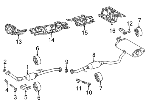 17410-F2270 Toyota Pipe Assembly, Exhaust, Front