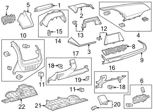 55011-47030-C0 Toyota Garnish Sub-Assembly, Instrument Panel
