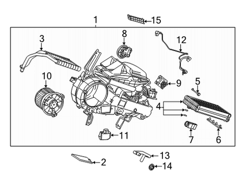 87030-0E091 Toyota Unit Assembly, Cooling, Rear