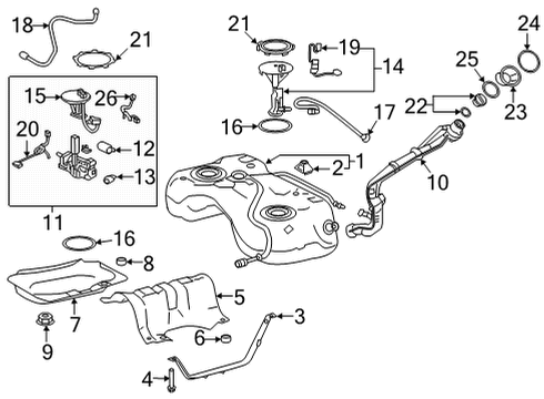 77251-0A220 Toyota Tube, Fuel Main