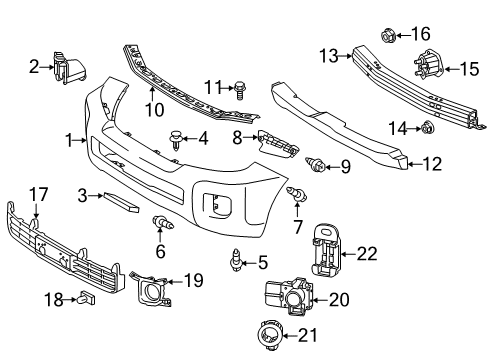 89341-33210-C1 Toyota Sensor, Ultrasonic