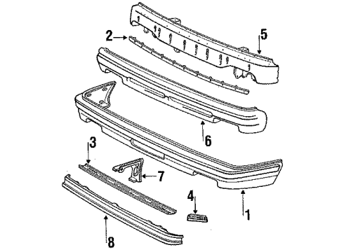 52115-16090 Toyota Reinforcement Support, Passenger Side