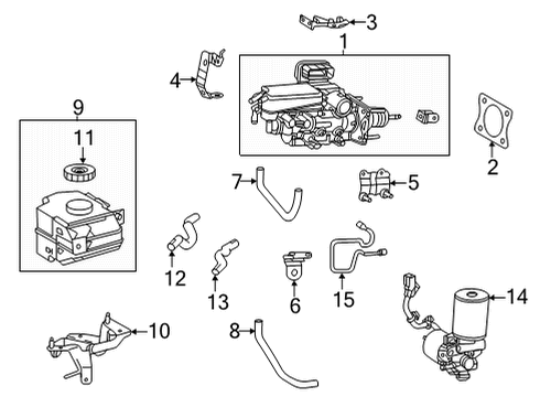 47055-08030 Toyota Cylinder Sub-Assembly, Brake Stroke Simulator