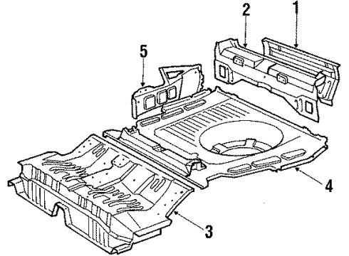 58371-32090 Toyota Panel Below Gate, Outer