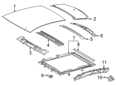 63260-62020 Toyota Gear Sub-Assembly, Sliding Roof Drive
