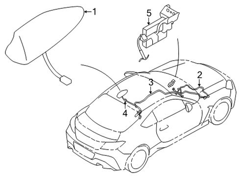 Toyota SU003-11330 Antenna Assembly, Amplifier SU003-11330 Toyota Antenna Assembly, Amplifier