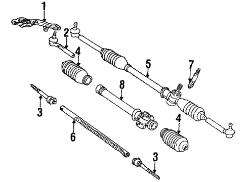 45521-14042 Toyota Rack