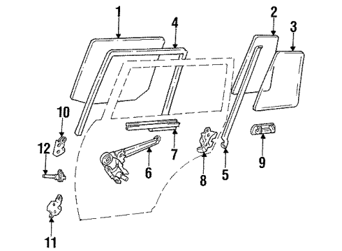 Toyota 85470-90A02 Actuator, Rear Passenger Side 85470-90A02 Toyota Actuator, Rear Passenger Side