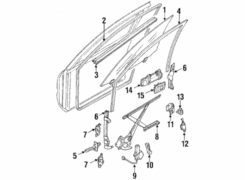 Toyota 68160-12170 Belt Weatherstrip, Outer Passenger Side 68160-12170 Toyota Belt Weatherstrip, Outer Passenger Side