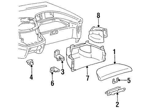 55599-95D00 Toyota Hinge Bracket, Driver Side