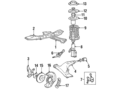 47730-14130 Toyota Caliper, Rear Passenger Side