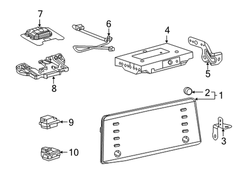 86140-08282 Toyota Receiver Assembly, Radio & Display