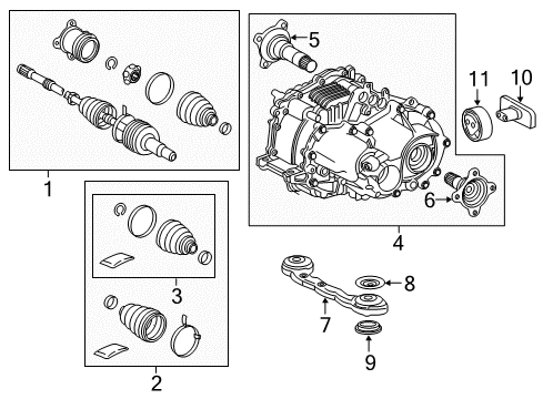 30970-48070 Toyota Transaxle Assembly, Hev