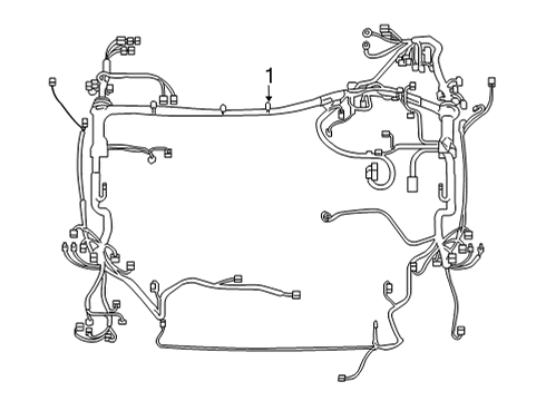 82111-4DF83 Toyota Wire, Engine Room Main