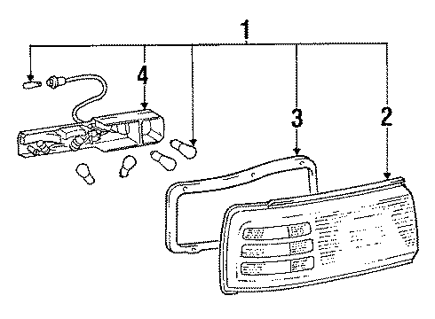 81551-14652 Toyota Lens, Passenger Side