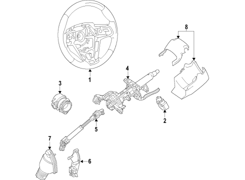 4520A-12221 Toyota Column Sub-Assembly, Electric Power Steering
