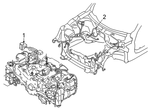 SU003-11765 Toyota Wire, Engine Room Main