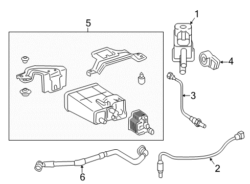 2012 Toyota Camry Emission Components Diagram