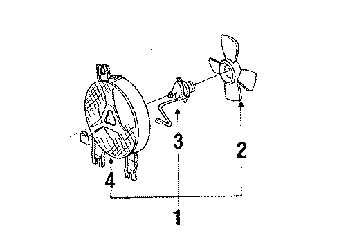 1993 Toyota 4Runner A/C Condenser Diagram