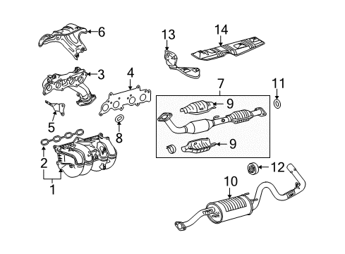2005 Toyota Tacoma Exhaust Manifold Diagram