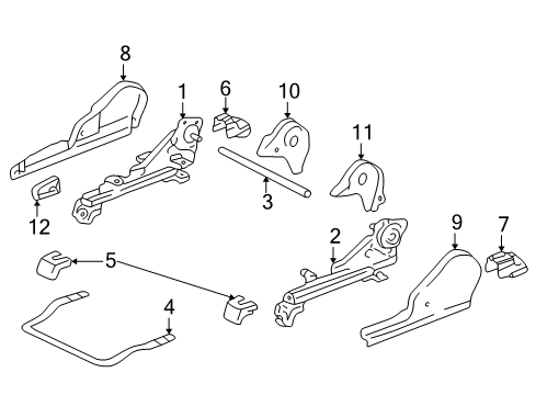 2004 Toyota Sequoia Tracks & Components Diagram