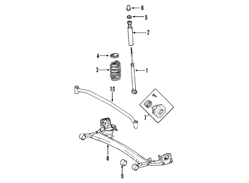 2008 Toyota Prius Rear Axle Diagram