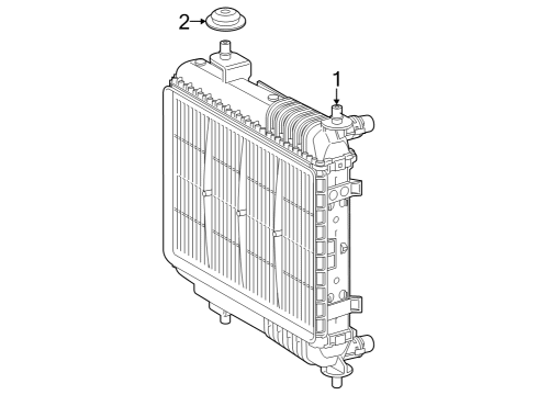 2022 Toyota GR Supra Radiator & Components Diagram