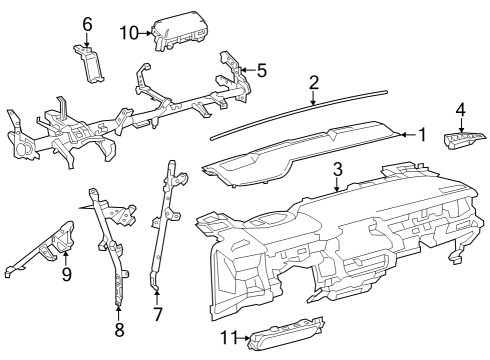 2025 Toyota GR Corolla Instrument Panel Diagram