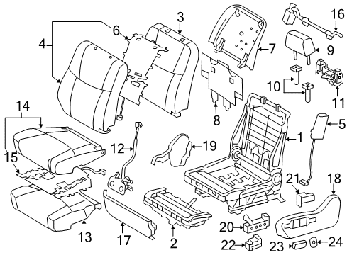 2012 Toyota Avalon Power Seats Diagram