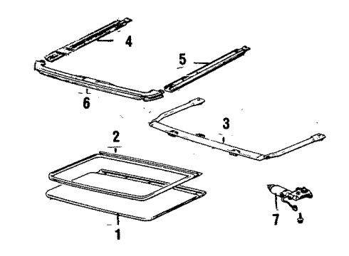 1985 Toyota Celica Sunroof Diagram