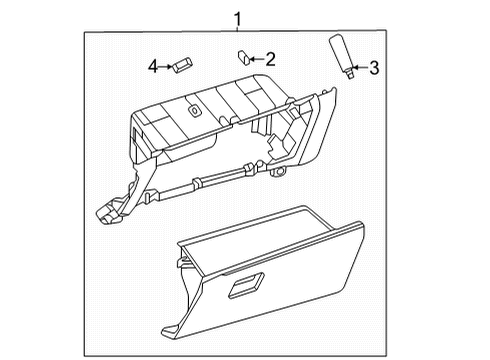 2025 Toyota Sienna Glove Box Diagram